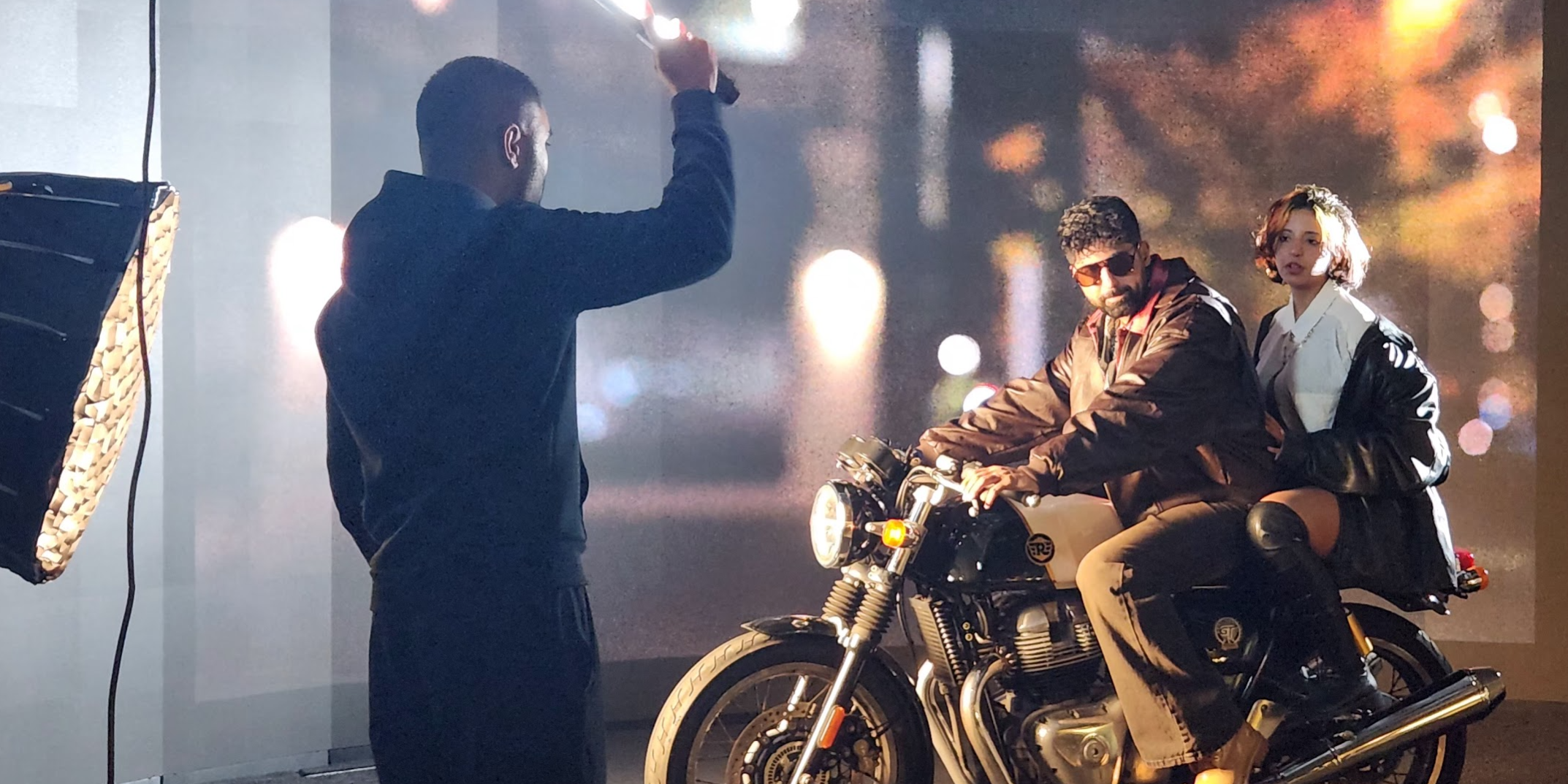 LED wall motorcycle shoot LED wall motorcycle shoot