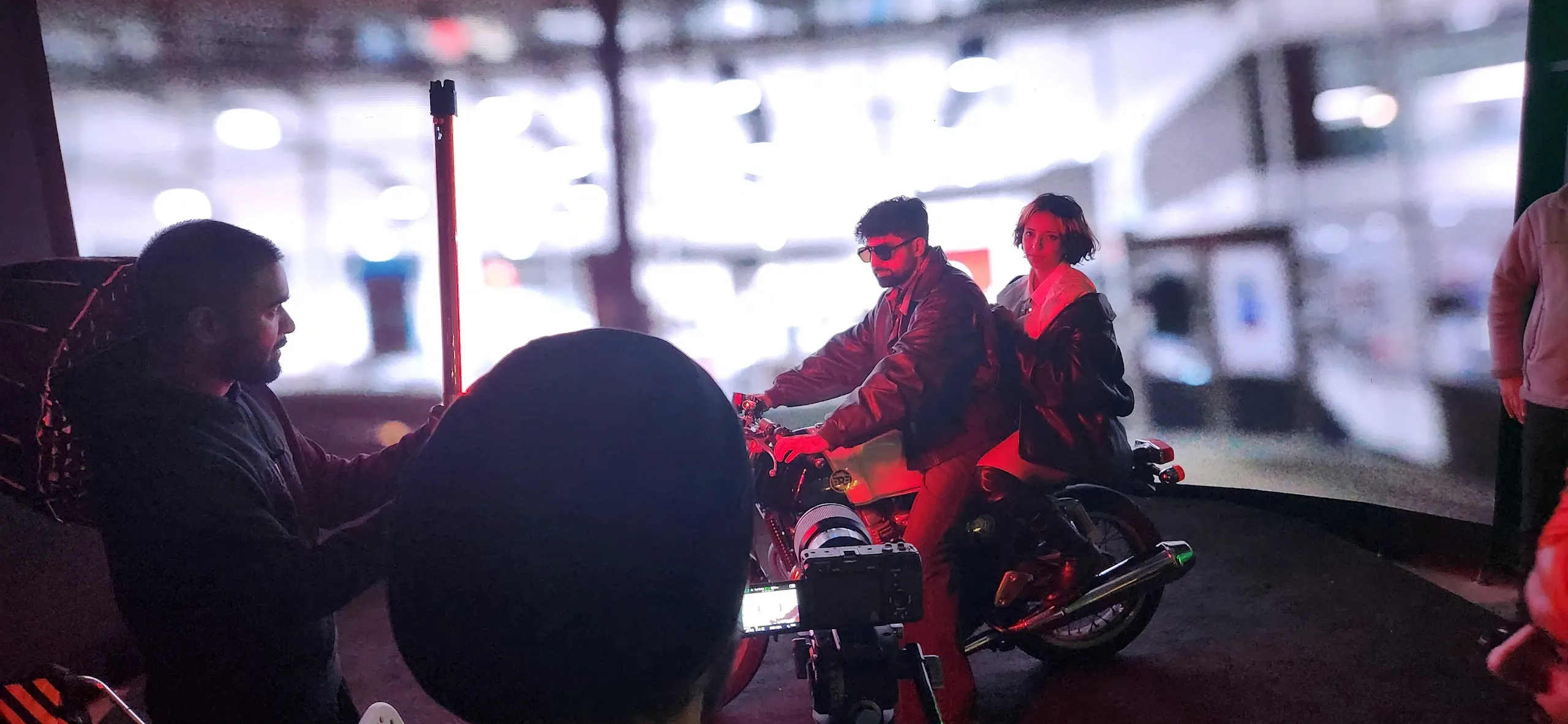 Route 66 Films: Motorcycle Night Scenes at Upperland Studio — production photograph 2