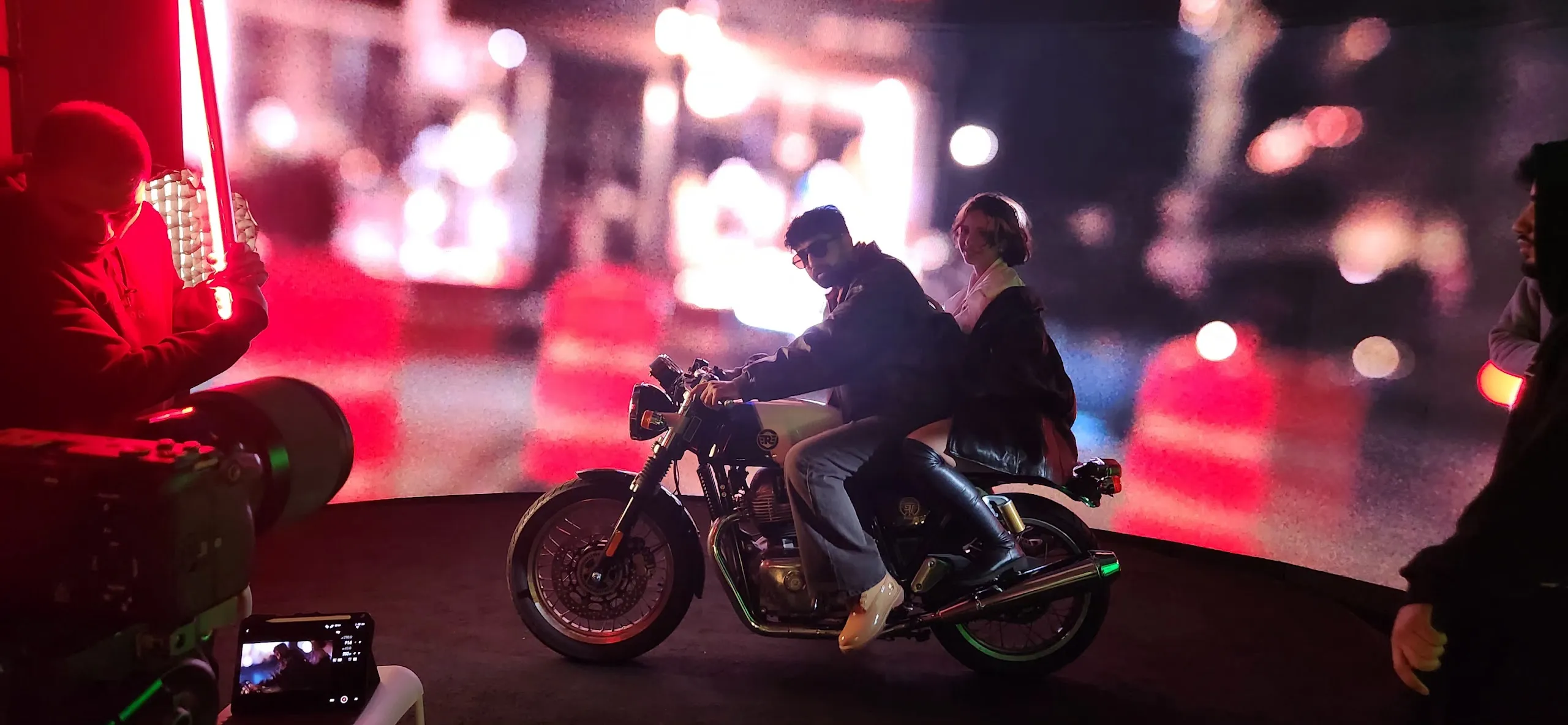 Route 66 Films: Motorcycle Night Scenes at Upperland Studio — production photograph 3