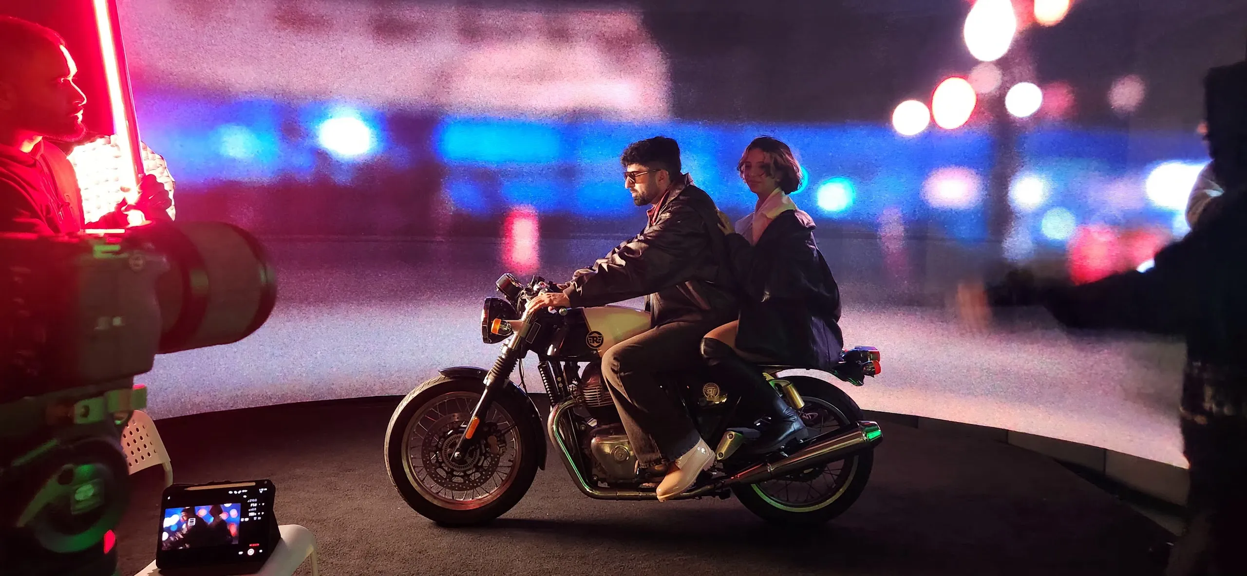 Route 66 Films: Motorcycle Night Scenes at Upperland Studio — production photograph 4