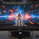 Fashion filming in the Vancouver LED wall studio