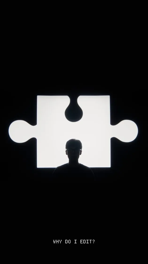 Puzzle-piece cover for Herman Huang’s Why do I edit? film