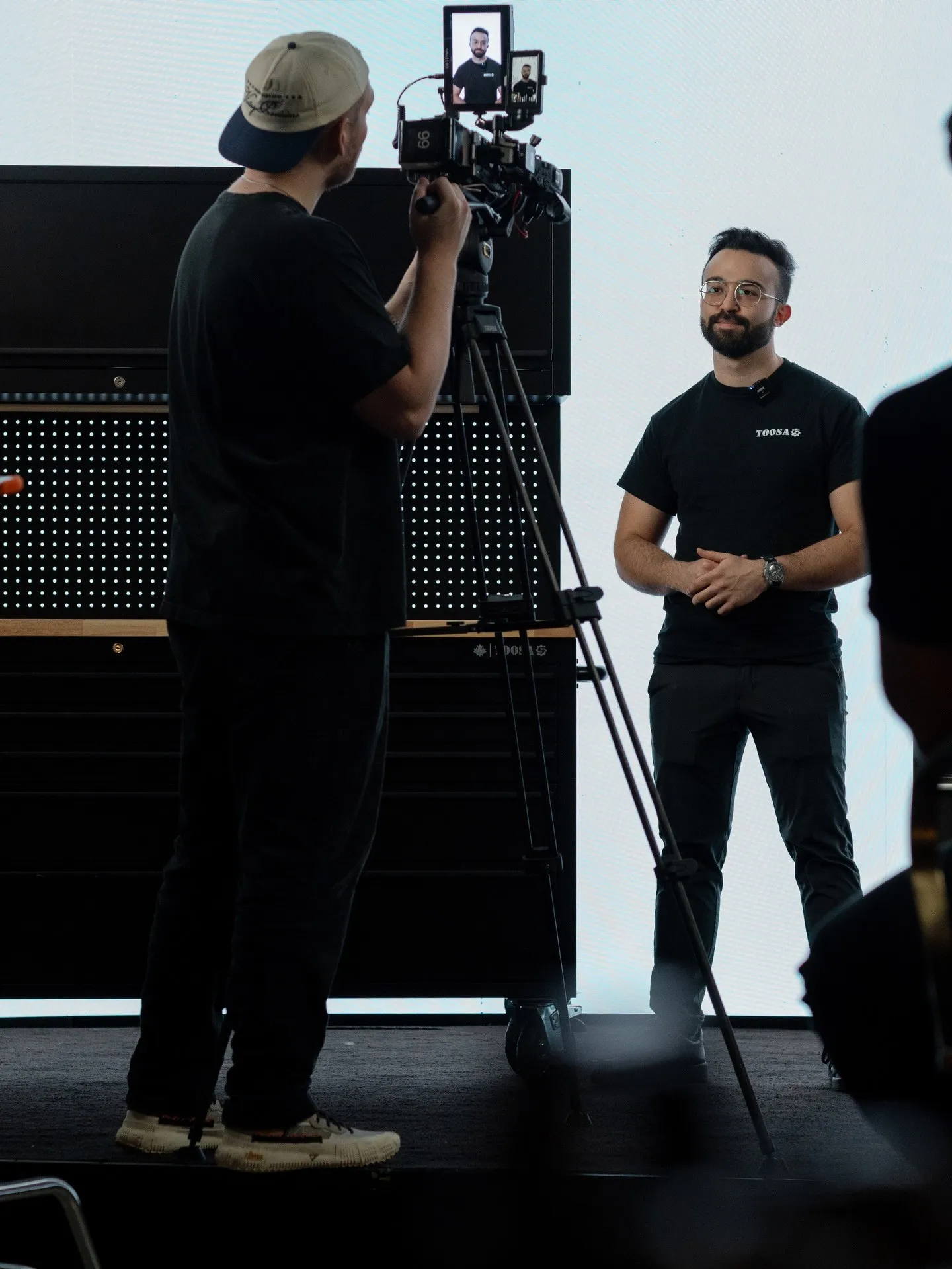 AKC camera operator filming the TOOSA presenter