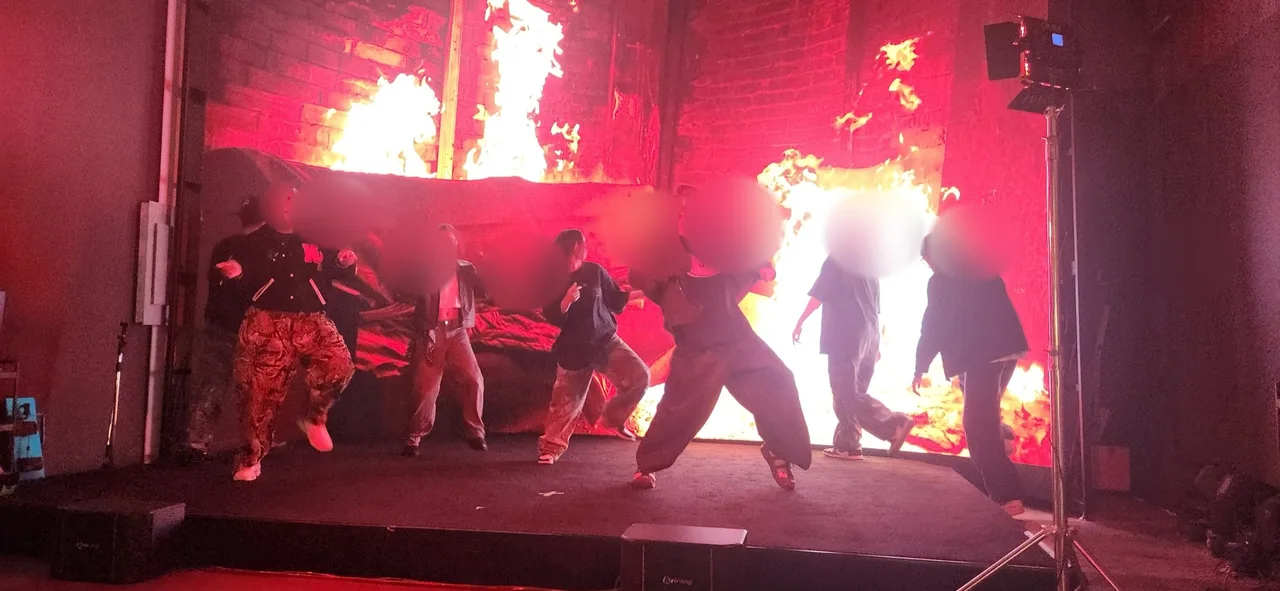 Dance On Fire · Shaqueel Lawrence & crew · studio production photograph 4