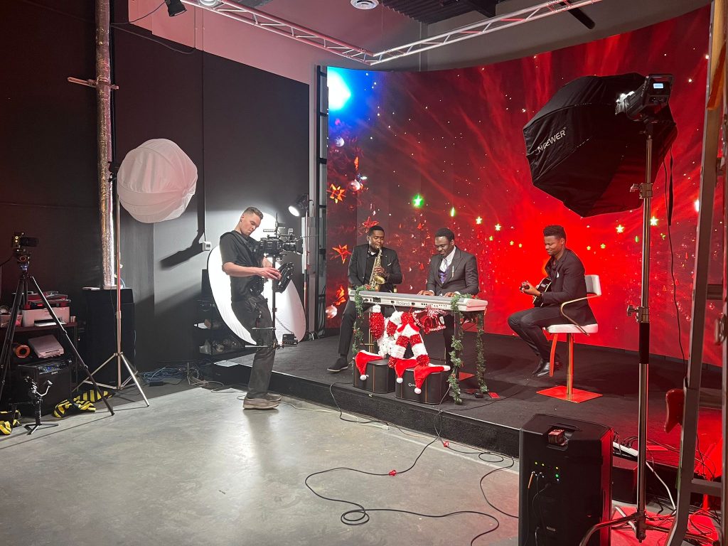 Vancouver filming studio with led wall
