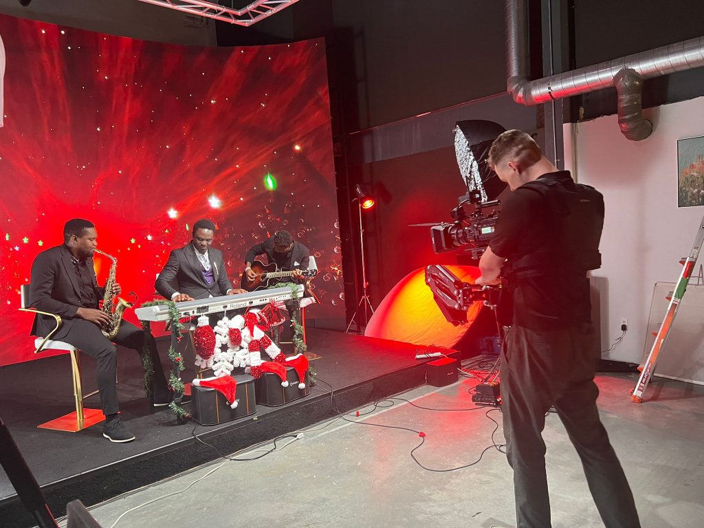 Vancouver filming studio with led wall